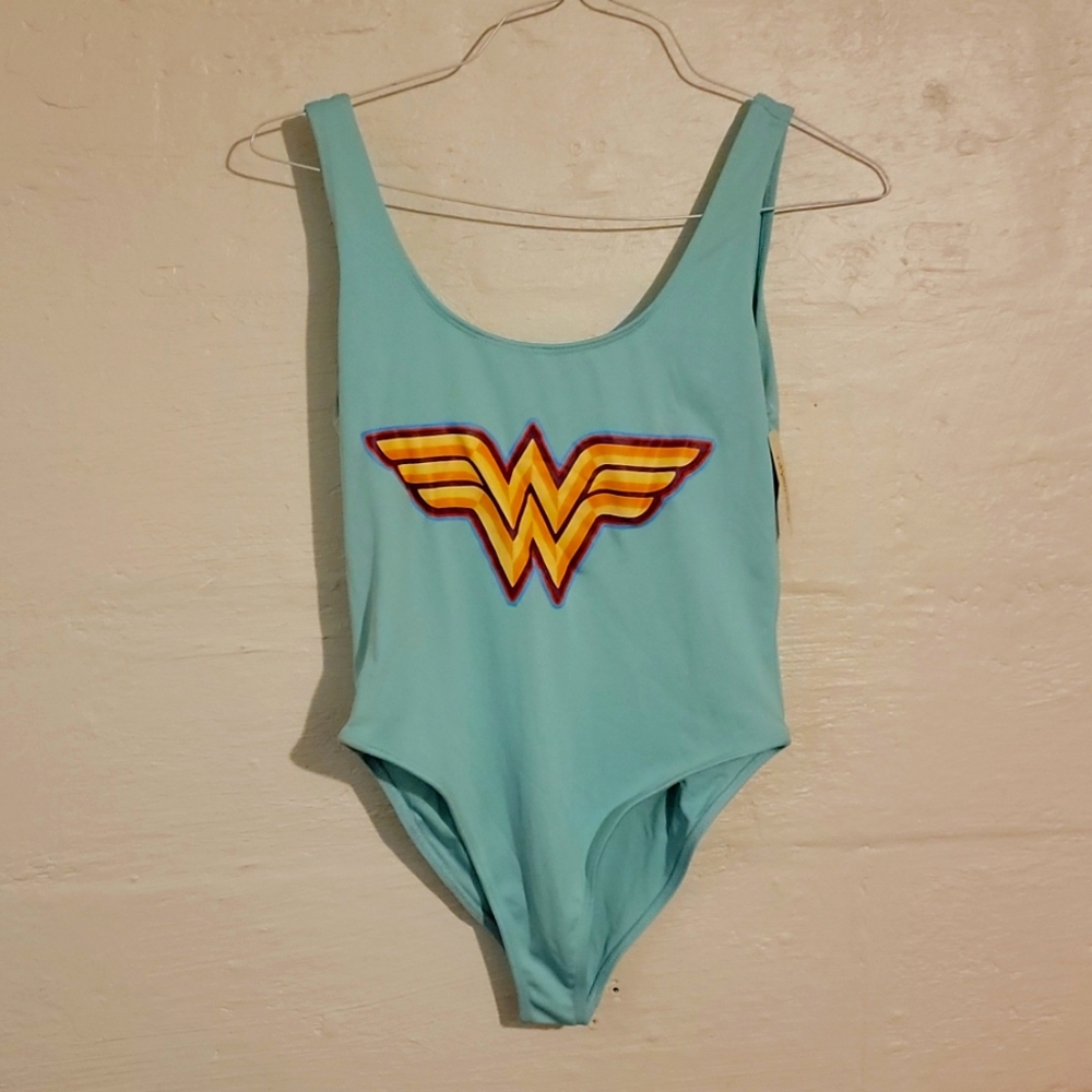 Mint Wonder Woman onepiece bathing suit